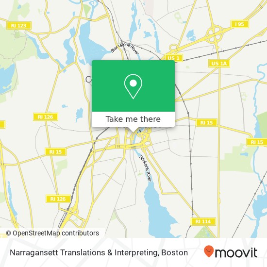 Mapa de Narragansett Translations & Interpreting, 32 East Ave