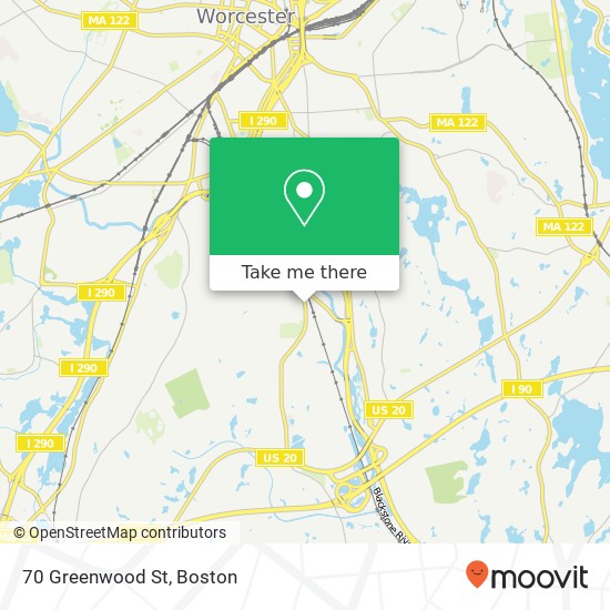 70 Greenwood St, Worcester, MA 01607 map