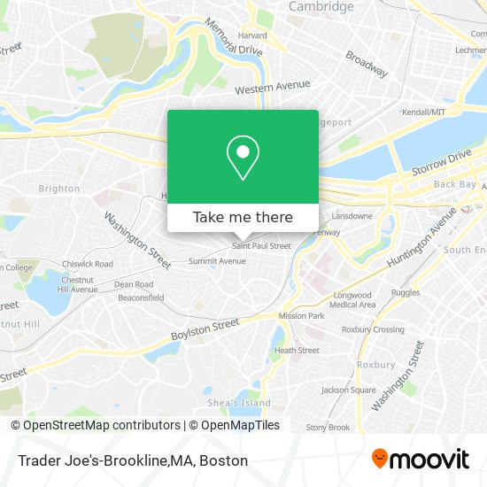 Mapa de Trader Joe's-Brookline,MA