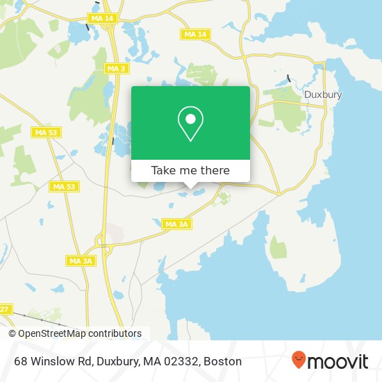 Mapa de 68 Winslow Rd, Duxbury, MA 02332