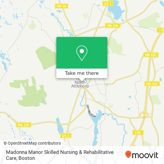 Mapa de Madonna Manor Skilled Nursing & Rehabilitative Care, 85 N Washington St