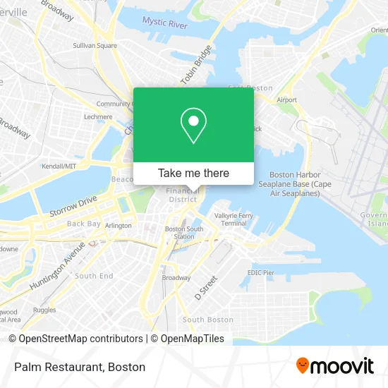 Palm Restaurant map