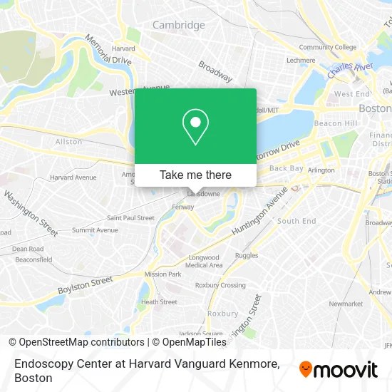 Mapa de Endoscopy Center at Harvard Vanguard Kenmore