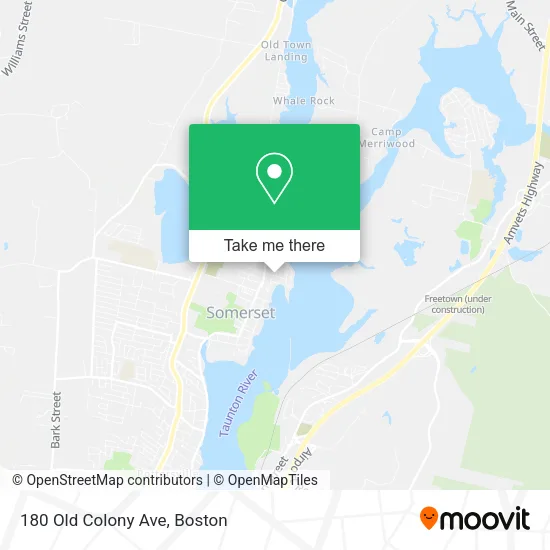180 Old Colony Ave map
