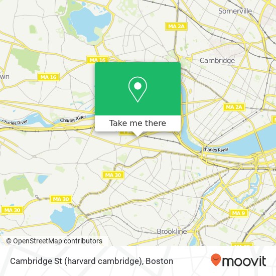 Mapa de Cambridge St (harvard cambridge), Allston, MA 02134