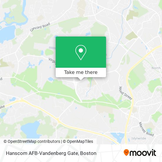 Mapa de Hanscom AFB-Vandenberg Gate