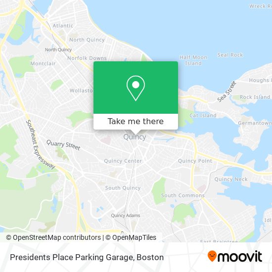 Mapa de Presidents Place Parking Garage