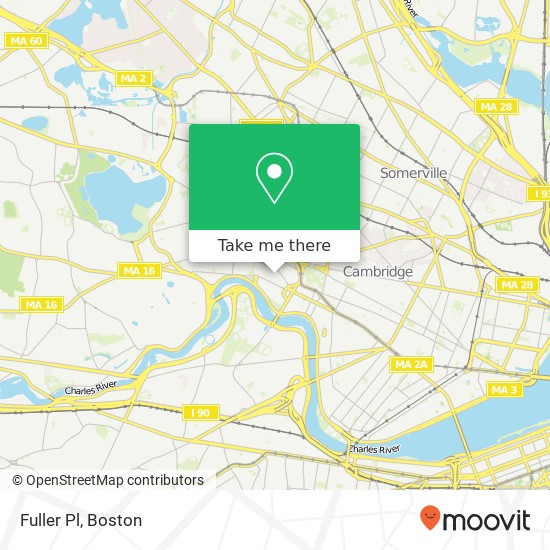 Mapa de Fuller Pl, Cambridge, MA 02138