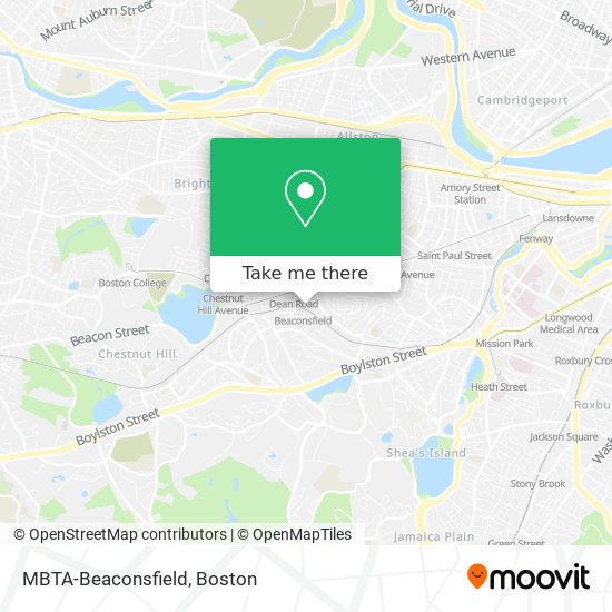 Mapa de MBTA-Beaconsfield