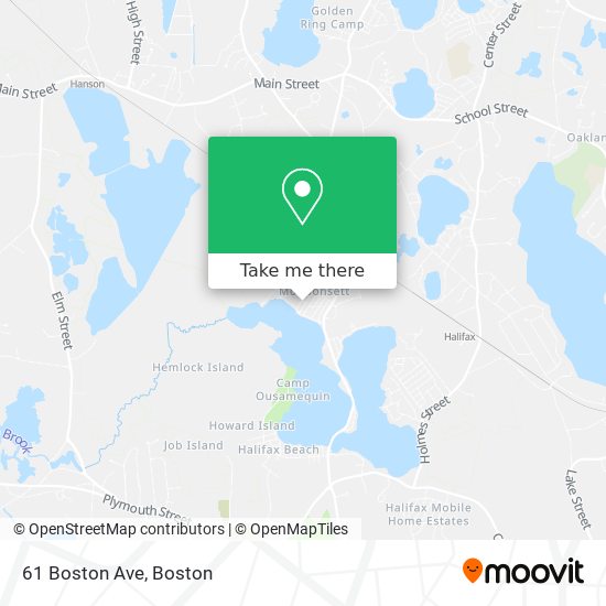 Mapa de 61 Boston Ave