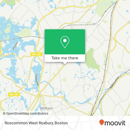 Mapa de Roscommon West Roxbury, 5060 Washington St