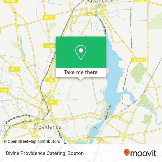 Divine Providence Catering map