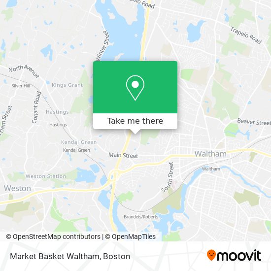 Market Basket Waltham map