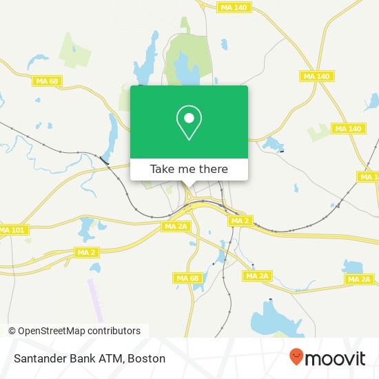 Mapa de Santander Bank ATM