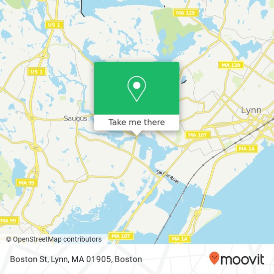 Boston St, Lynn, MA 01905 map
