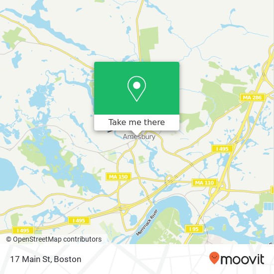 Mapa de 17 Main St, Amesbury, MA 01913