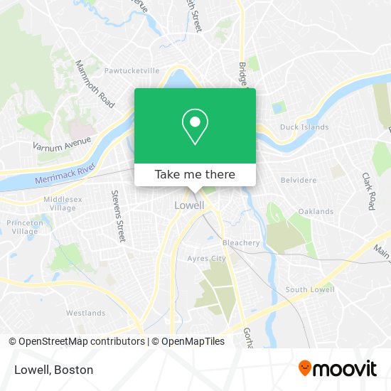 Lowell map