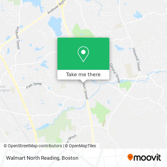 Walmart North Reading map