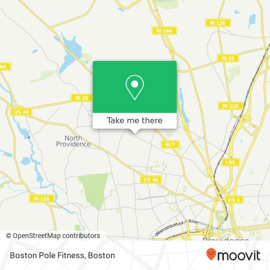 Mapa de Boston Pole Fitness, 831 Admiral St