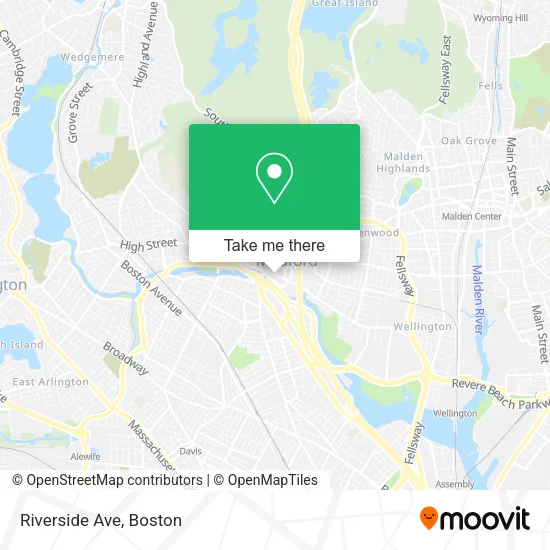 Riverside Ave map