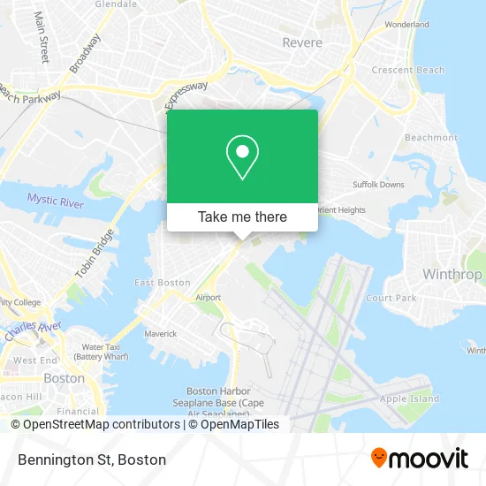 Bennington St map