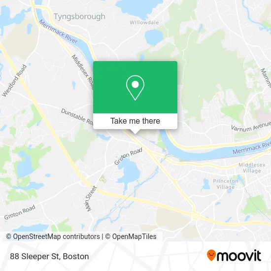 88 Sleeper St map