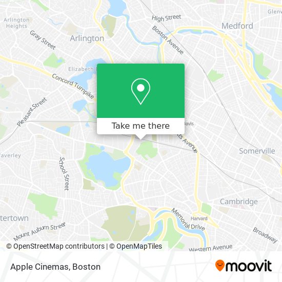 Apple Cinemas map