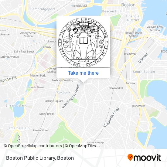 Boston Public Library map