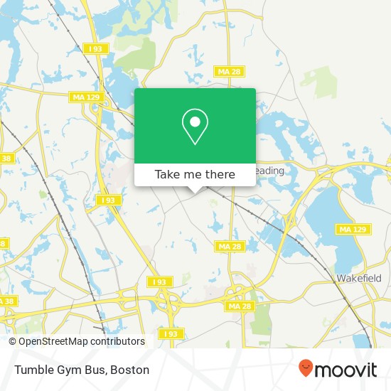 Tumble Gym Bus, 172 Woburn St map