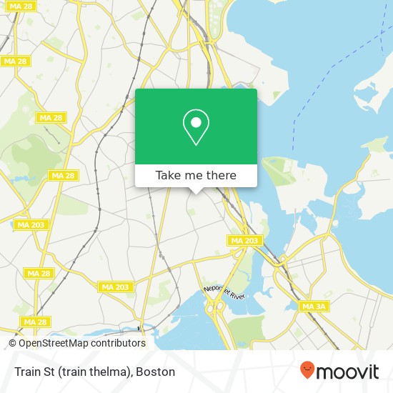 Mapa de Train St (train thelma), Dorchester, MA 02122