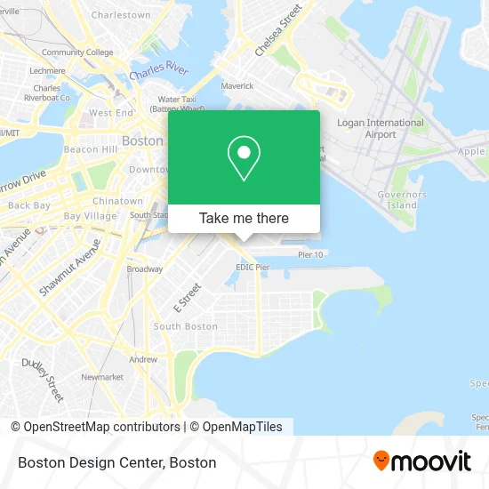 Boston Design Center map