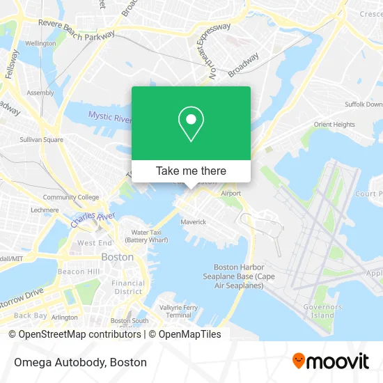 Omega Autobody map