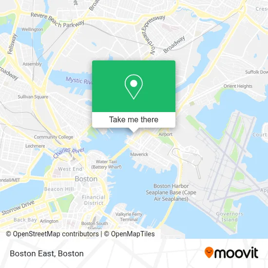 Boston East map
