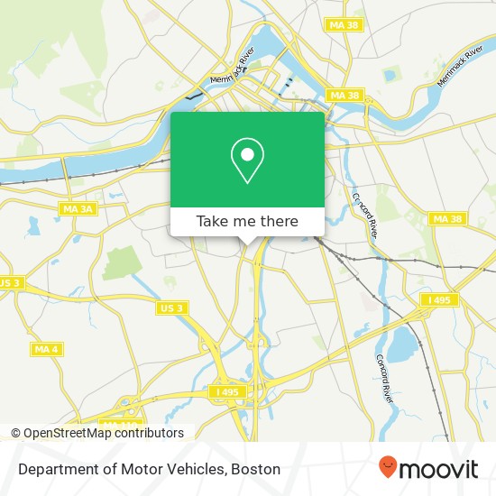 Mapa de Department of Motor Vehicles