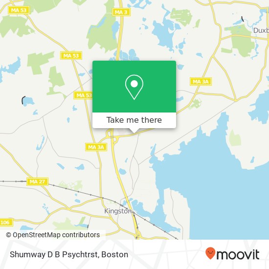 Mapa de Shumway D B Psychtrst, 113 Tremont St