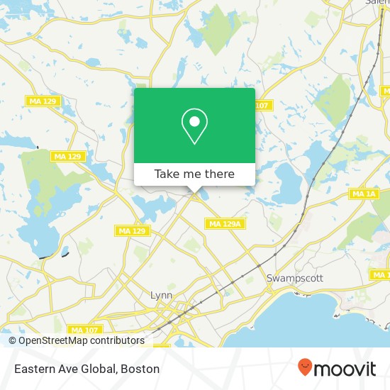 Eastern Ave Global, 653 Eastern Ave map