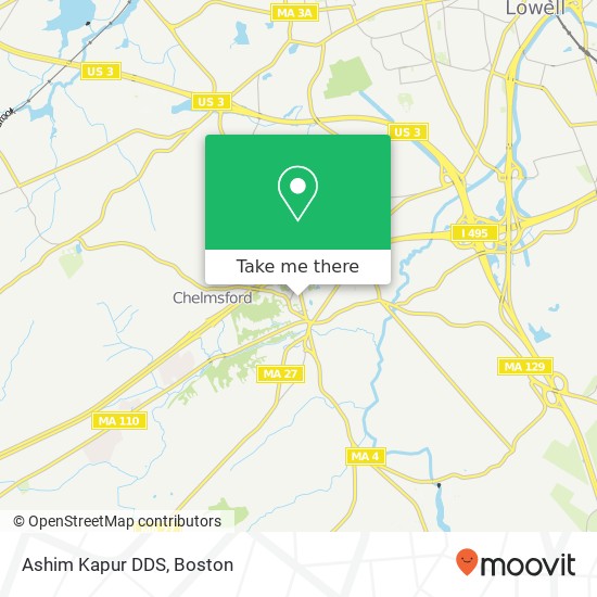 Mapa de Ashim Kapur DDS, 18 North Rd