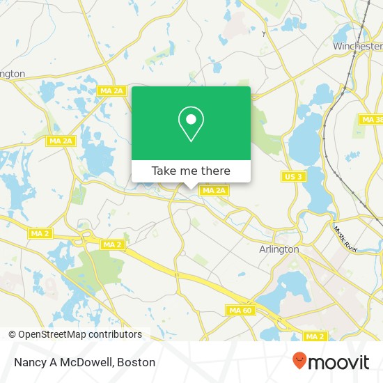 Mapa de Nancy A McDowell, 56 Bow St
