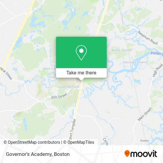 Governor's Academy map