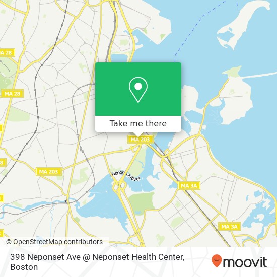 Mapa de 398 Neponset Ave @ Neponset Health Center