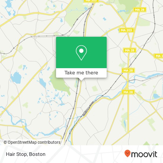 Hair Stop, 942 Hyde Park Ave map