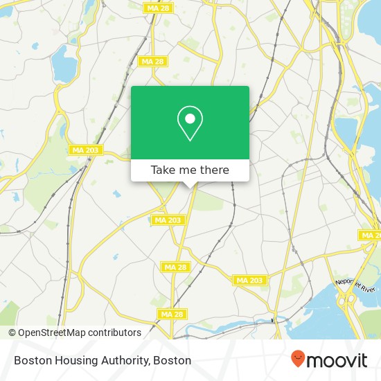 Mapa de Boston Housing Authority, 1 Shandon Rd