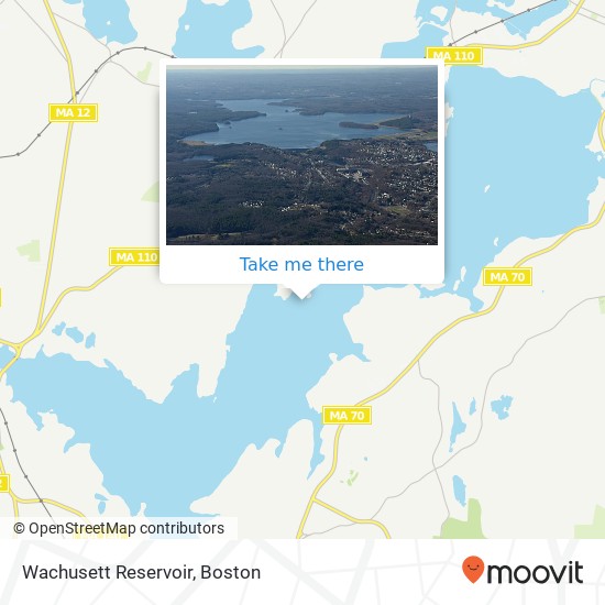 Mapa de Wachusett Reservoir