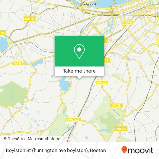 Boylston St (huntington ave boylston), Jamaica Plain, MA 02130 map