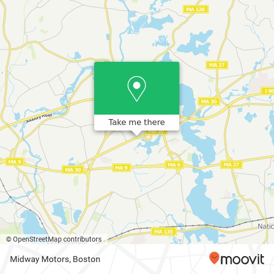 Midway Motors, 510 Cochituate Rd map