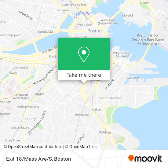 Mapa de Exit 18/Mass Ave/S