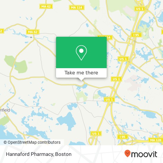 Hannaford Pharmacy, 637 Lowell St map