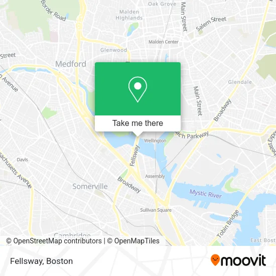 Fellsway map