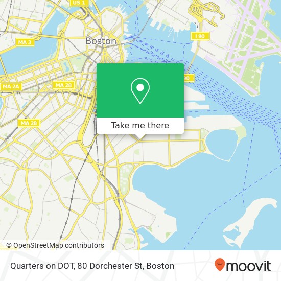 Quarters on DOT, 80 Dorchester St map