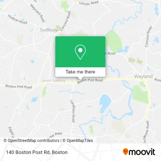 140 Boston Post Rd, Sudbury, MA 01776 map